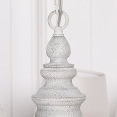 Vintage White 5 light Chandelier Image