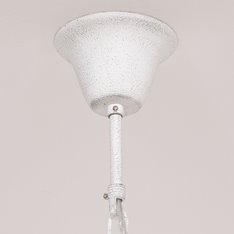 Vintage White 5 light Chandelier Image
