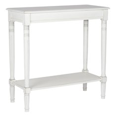 Vintage White Console with Shelf