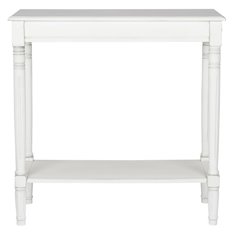 Vintage White Console with Shelf Image