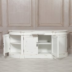 Vintage White Empire Curved sideboard Image