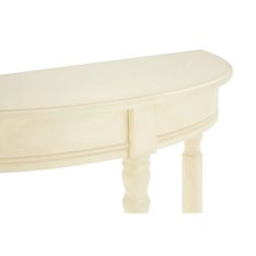 Vintage White Half Moon Table Image