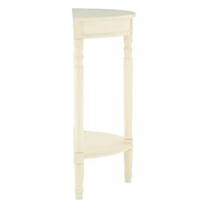 Vintage White Half Moon Table Image