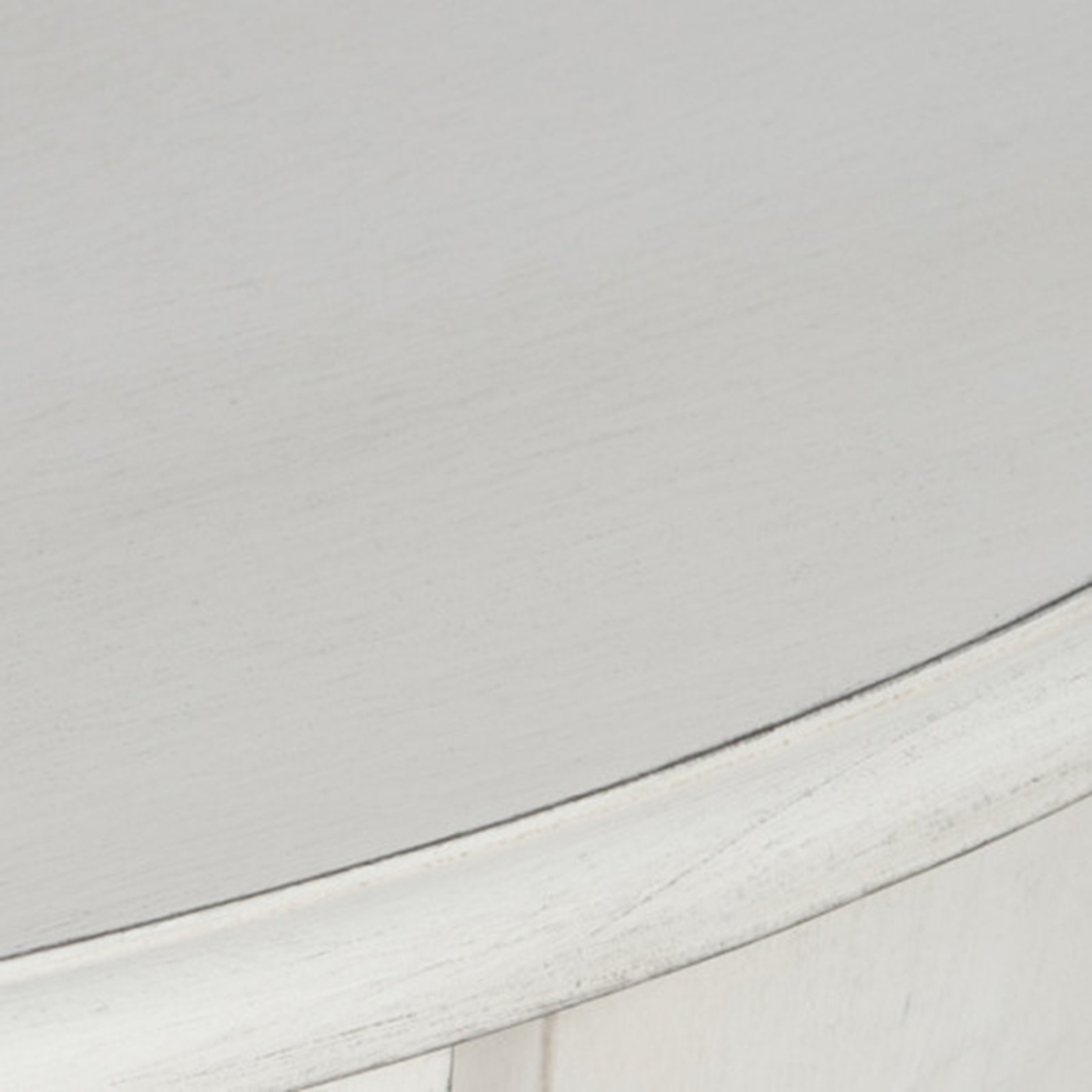 Vintage White Half Moon Table Image