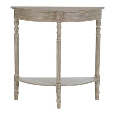 Washed Grey Half Moon Table Image