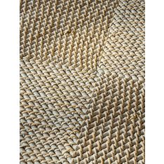 Washed White Rattan Tray Coffee Table Image