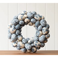 Wedgewood Blue Easter Egg Wreath Image