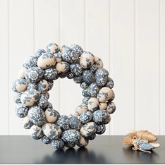 Wedgewood Blue Easter Egg Wreath Image