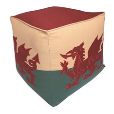 Welsh Flag Pouffe Image