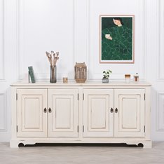 Ivory Classic Distressed Sideboard Image