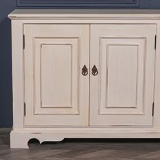 White Brushed Distressed Sideboard  Image