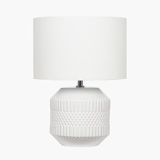 White Ceramic Table Lamp Image