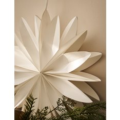 White Curved Edge Star Decoration  Image