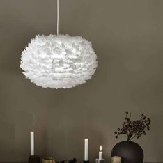 White Feather Pendant Shade  Image
