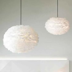 White Feather Pendant Shade  Image