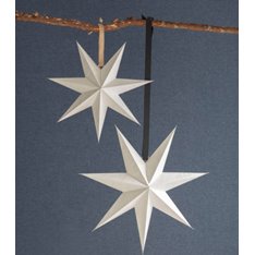 Medium White Star Decoration 45cm Image