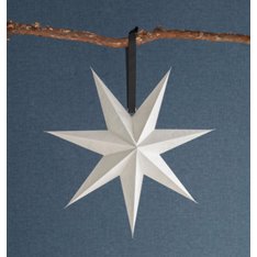Medium White Star Decoration 45cm Image