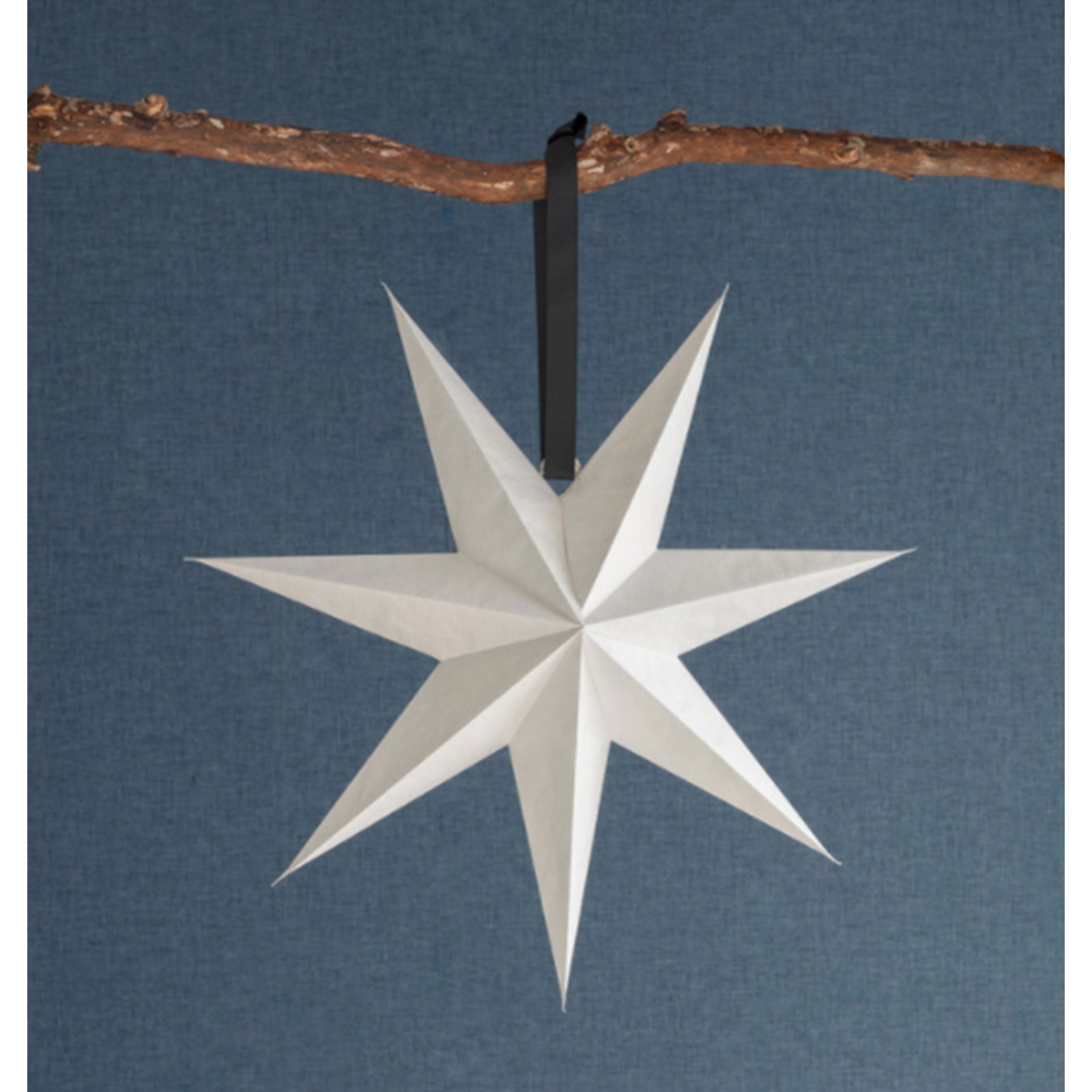Medium White Star Decoration 45cm Image