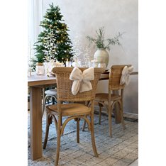 Wicker Back Dining Chair Image