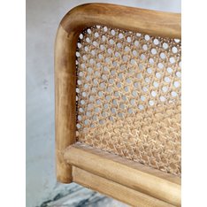 Wicker Back Swivel Office Chair Image