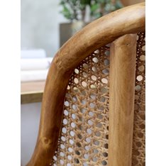 Wicker Back Swivel Office Chair Image