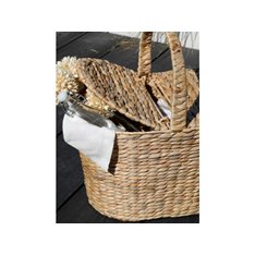 Wicker Picnic Basket with lid Image
