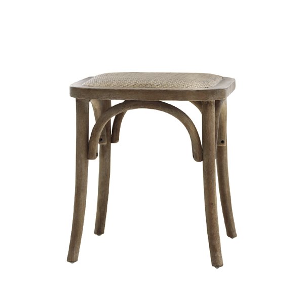 Wicker Seat Dining Stool