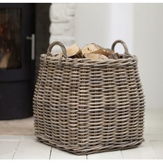 Wicker Tapered Log Basket Image