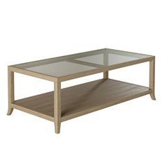 Wickham Oak and Glass Coffee Table Image