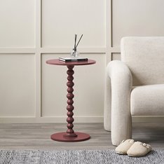 Witney Bobbin Round Side Table - Mulberry Image