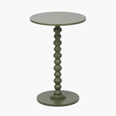 Witney Bobbin Round Side Table - Olive Image