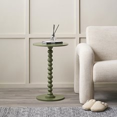 Witney Bobbin Round Side Table - Olive Image