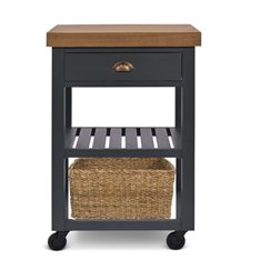 Wood Top Painted Forest Butchers Block Image