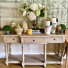 Yellow White and Grey Ginger Jar Image