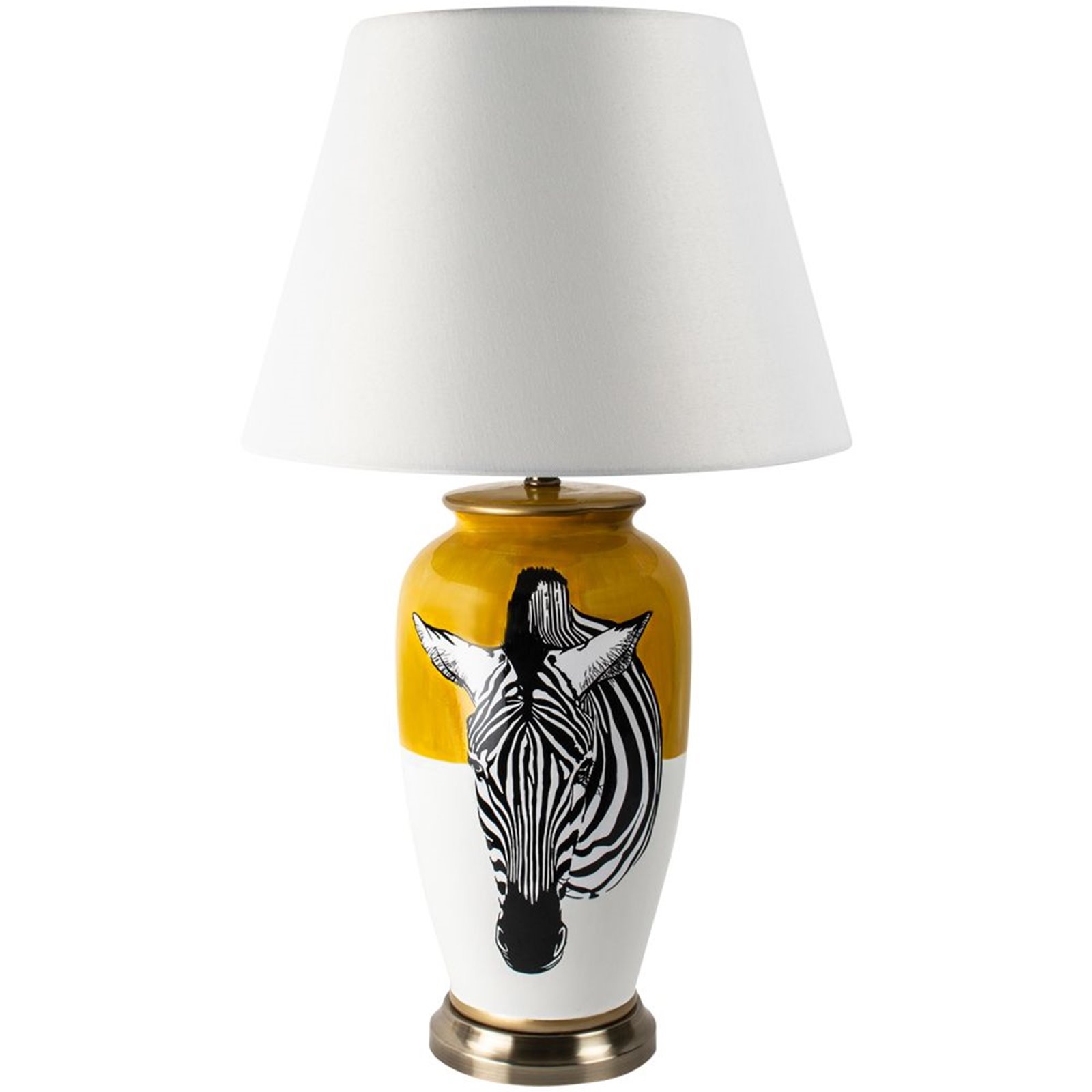 Zebra Lamp With Shade, Zebra Table Lamp