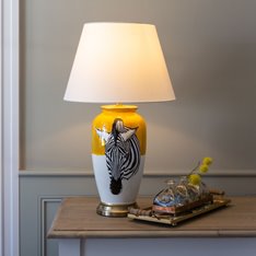 Zebra Lamp with Shade Image
