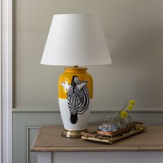 Zebra Lamp with Shade Image